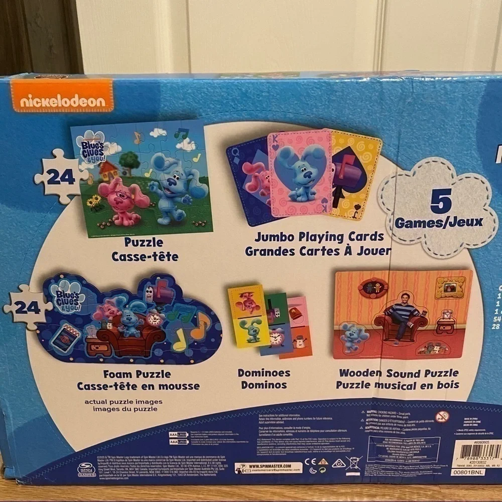 Blues Clues Mega Bundle 5 Games in One NIB Toys Puzzle Foam Dog Nickelodeon